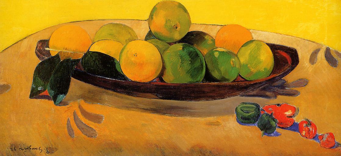 Still life with Tahitian oranges 1892